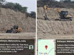 खळबळजनक :- बल्लारपुरातील वेकोलिचे गौण खनिज डोंगर माफियांनी उडवले,