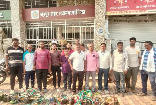 मनपा पाणी पुरवठा विभागातील धडक कारवाई सुरू : नळ योजनेत पाणी चोरी करणाऱ्यांवर मोठी कारवाई